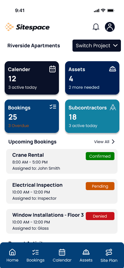 SiteSpace mobile app