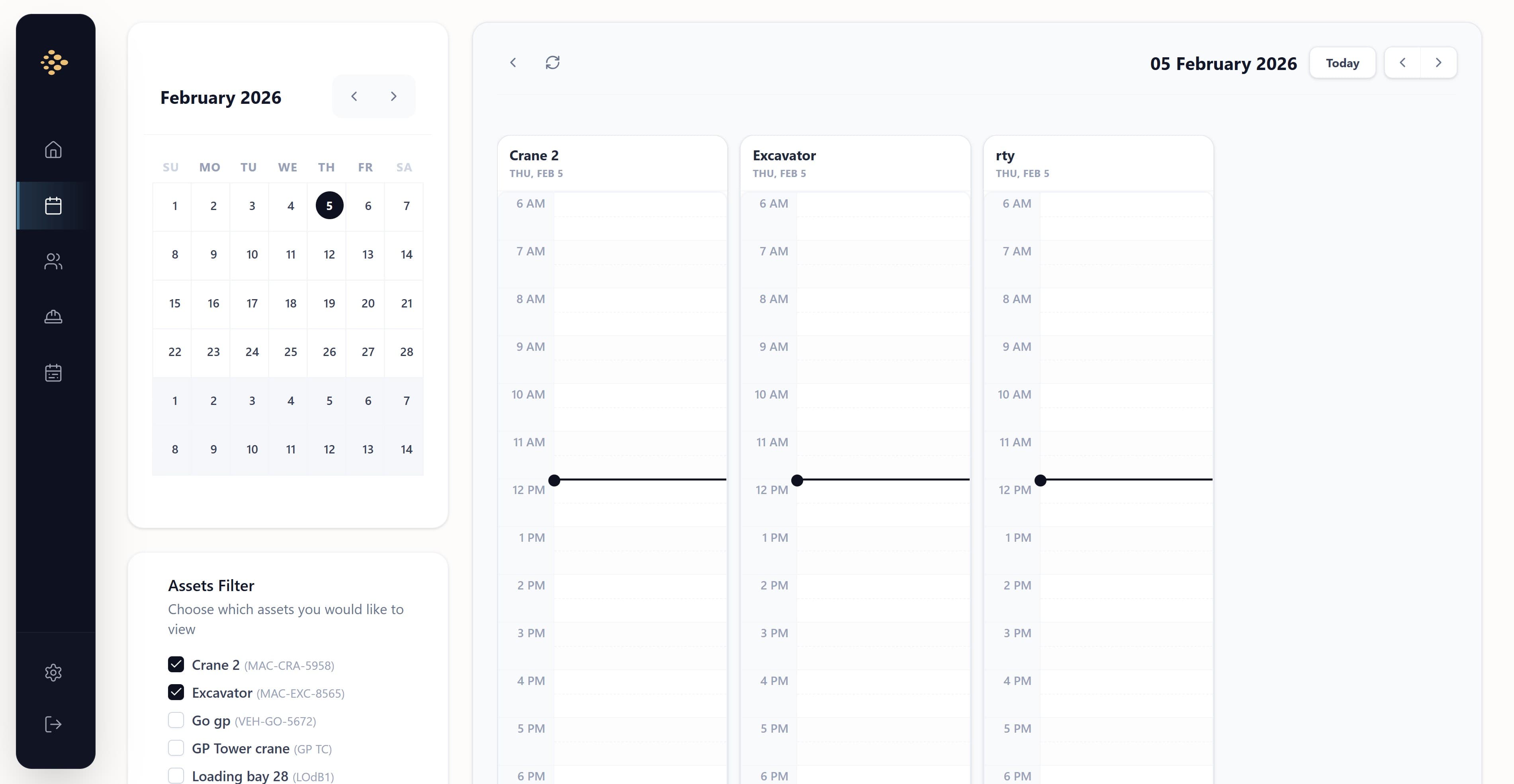 SiteSpace subcontractors management dashboard